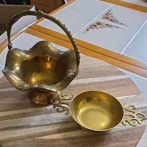 Vintage Brass Decorative Bowls
